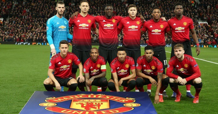 MANCHESTER UNITED football team 2019