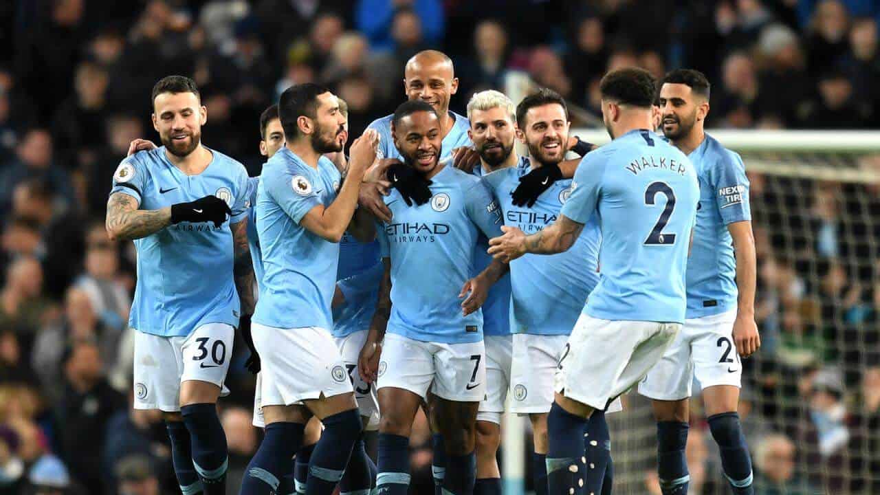 MANCHESTER CITY football team 2019