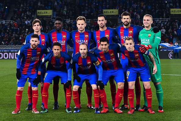 BARCELONA TEAM FOOTBALL 2017