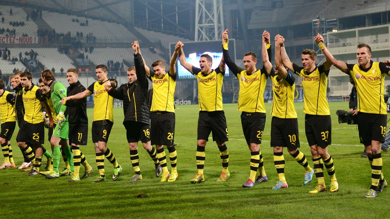Borussia Dortmund celebrate